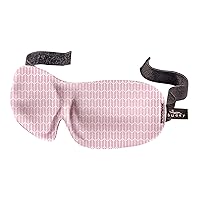 Bucky 40 Blinks No Pressure Printed Eye Mask for Travel & Sleep, Pink Chevron, One Size