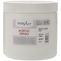  Handy Art 440-003 Medium Student Acrylic Paint, 32 oz., Gesso  White