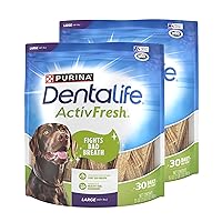 Purina DentaLife ActivFresh Chicken Flavor Large Breed Adult Dog Dental Chews – Multipack - 30 ct. Pouch