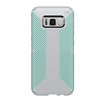 Speck Products (90257-6249) Presidio Grip Cell Phone Case for Galaxy S8 Plus - Dolphin Grey/Aloe Green