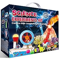 UNGLINGA 260+ Experiments Science Kits for Kids, STEM Projects, Chemistry Set, Christmas Birthday Toys Gifts Idea for Boys Girls, Dig Volcano Gemstones, Educational Scientific Tools Scientist Set