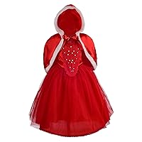 Dressy Daisy Girls' Princess Costume Fancy Dress Up Halloween Birthday Christmas Party Outfit with Cloak