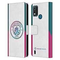 Head Case Designs Officially Licensed Manchester City Man City FC Away 2021/22 Badge Kit Leather Book Wallet Case Cover Compatible with Nokia G11 Plus
