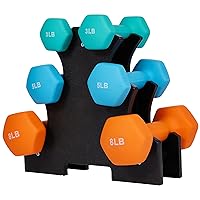 Signature Fitness Adjustable Portable Changeable Adjustable Dumbbell Set Adjustable Weights, Multiple Sizes