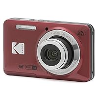 KODAK PIXPRO Friendly Zoom FZ55-RD 16MP Digital Camera with 5X Optical Zoom 28mm Wide Angle and 2.7