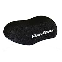 Fellowes Plush Touch Utility Wrist Rest with Foam Fusion Technology, Black 9355801