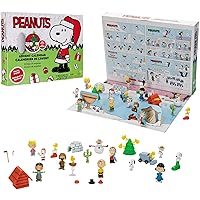 Peanuts Advent Calendar 2024 for Kids – Enjoy 24 Days of Countdown Surprises! Delightful 2-Inch Scale Figures & Accessories