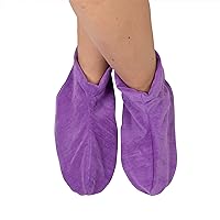 Bed Buddy Foot Warmers with Aromatherapy - Heated Slippers and Feet Warmers for Women - Microwavable Slippers for Women, Lavender Scented, 1 Pair