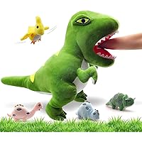 Plush Toys for Kids, Cute Dinosaur Stuffed Animal with Babies Inside, Soft Dinosaur Plushies Stuffed Companion Toys, Big Dinosaur Toys for Boys Girls Teens Birthday (Green)