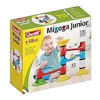 Quercetti Migoga Junior Marble Run First Ball Track Set for Ages 18 Months + (Made in Italy)