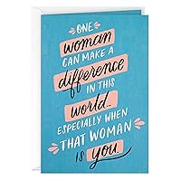 Hallmark UNICEF Mothers Day Card (One Woman Can Make a Difference)