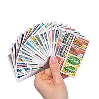 Pocket Pharmacy Travel Pill Case Medicine Stickers Labels Pill Box Pill Organizer Stickers Pill Container Stickers Medication Labels(146 Lables with Custom Pill Box)