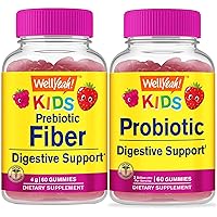 Prebiotic Fiber Kids + Probiotics 2B Kids, Gummies Bundle - Great Tasting, Vitamin Supplement, Gluten Free, GMO Free, Chewable Gummy