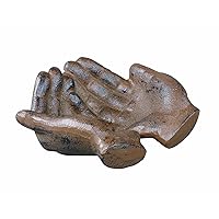 Creative Co-Op Cast Iron Hands Dish with Rust Finish