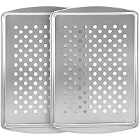 G & S Metal Products Company Grill Sensations Medium Grill Trays, 13.1'' x 9.1'' x 0.5'', Set of Two
