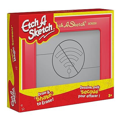 Etch A Sketch Classic, Drawing Toy with Magic Screen, for Ages 3 and up (Style May Vary)
