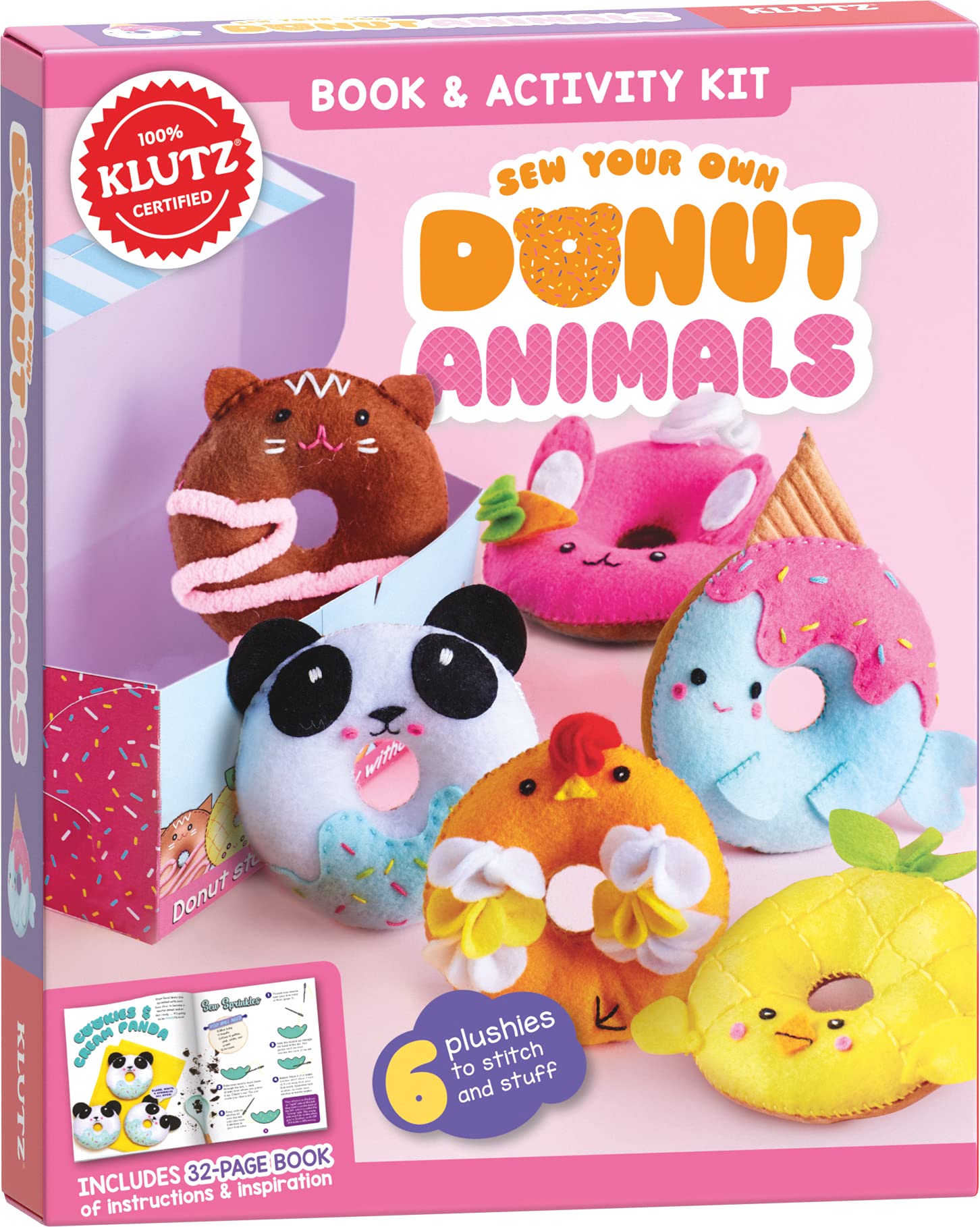 Klutz Sew Your Own Donut Animals Craft Kit