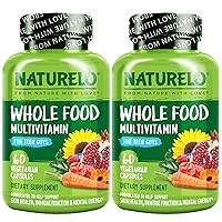 Whole Food Multivitamin for Teenage Boys - Vitamins and Minerals Supplement for Active Kids - with Plant Extracts - Non-GMO - Vegan & Vegetarian - 60 Count (Pack of 2)