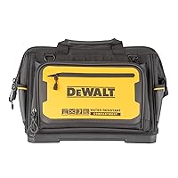 DEWALT Tool Bag, Water Resistant, Hard Bottom, 16-inch, Professional Tool Tote (DWST560103)
