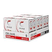 CELSIUS Sparkling Strawberry Guava, Functional Essential Energy Drink 12 Fl Oz (Pack of 24)