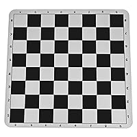 The Original 100% Silicone Tournament Chess Mat - 20 Inch Board, Black - by WE Games