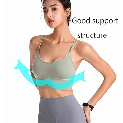 FIZILI Sports Bras for Women Activewear - Ladies Bras for Gym Yoga Running Fitness Workout