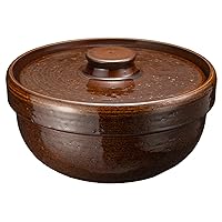 Haseen NCK-87 Roast Earthenware Pot for 2-3 People, Direct Flame Compatible, Empty Firing