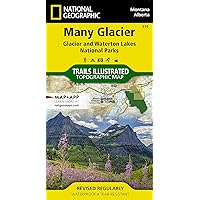Many Glacier: Glacier and Waterton Lakes National Parks Map (National Geographic Trails Illustrated Map, 314)