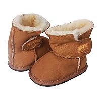 NINO Infants' Genuine Suede Shearling EVA Outsole Boots