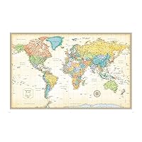 Rand McNally Classic World Wall Map Rand McNally Classic World Wall Map Map