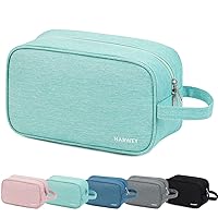 Narwey Travel Toiletry Bag for Women Traveling Dopp Kit Makeup bag Organizer for Toiletries Accessories Cosmetics (Mint Green)