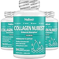 Collagen Collagen Peptides - Collagen Pills for Adults for Hair Growth, Strong Nails, Skin Health - Premium Collagen for Hair, Vitamin for Nails - 1500 mg Collagen Per Serving - 3 Pack