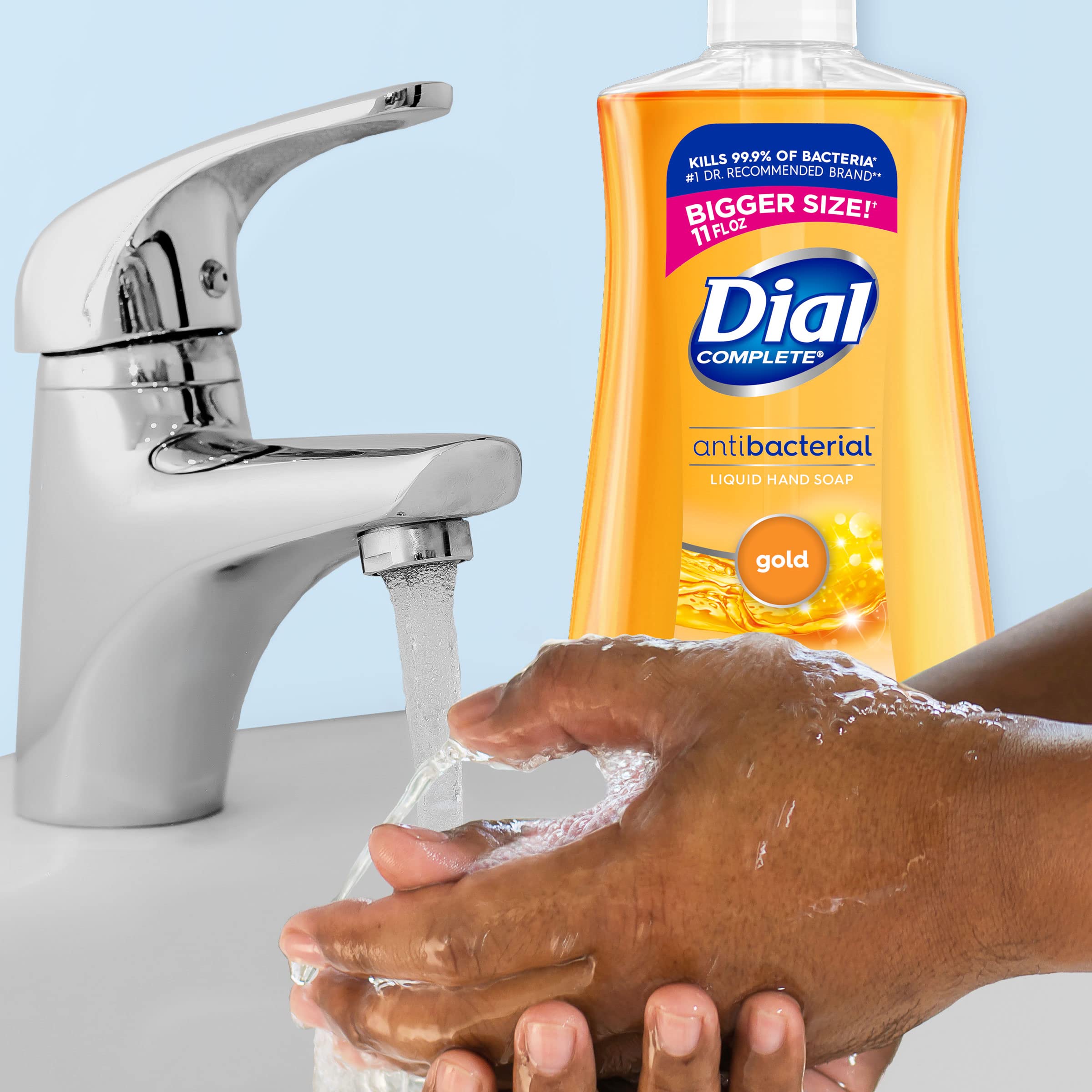 Dial Antibacterial Liquid Hand Soap, Gold, 11 Fl Oz