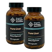B12 Energy Support Pure Liver Capsules, 120 Count (Pack of 2)