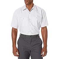 Red Kap Short Sleeve Industrial Work Shirt. SP24 White XXXXXX-Large