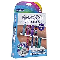 John Adams | Cross Stitch Bracelets Craft Kit: Make and Stitch 8 Stylish Bracelets | Arts & Crafts | Ages 6+