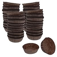 Cybrtrayd No.105 Paper Candy Cups, Brown, Box of 20000