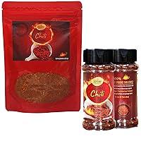 EZ THAI Red Chili Pepper Flakes 48g + Refill Red Crushed Chili Flakes 100g - Extremely Hot & Spicy Seasoning for Thai, Chinese, Mexican Cuisine, Soups, Curries, Pasta, Pizza, BBQ