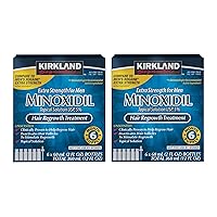 Minoxidil for Men 5% Minoxidil Hair Regrowth Treatment 12 Months Supply Unscented 1 Year, White