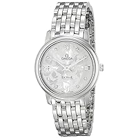 Omega Women's 42410276052001 Diamond-Accented Stainless Steel Watch