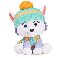 GUND PAW Patrol Holiday Winter Everest in Scarf and Hat, Officially Licensed Plush Toy for Ages 1 and Up, 6”