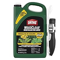 WeedClear Weed Killer for Lawns: with Comfort Wand, Won't Harm Grass (When Used as Directed), Kills Dandelion & Clover, 1 gal.