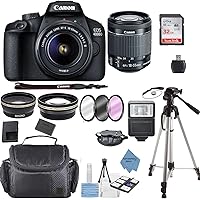Ultimate Deals Canon EOS 4000D Digital SLR Camera w/ 18-55MM DC III Lens Kit (Black) with Accessory Bundle, Package Includes: SanDisk 32GB Card + DSLR Bag (Renewed)