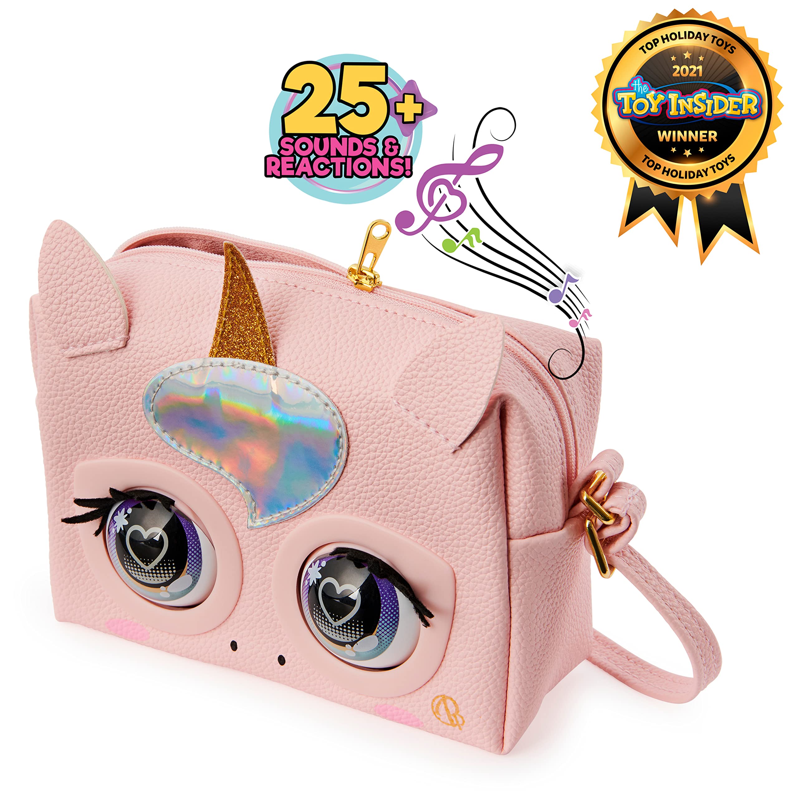Purse Pets, Interactive Pet Toy & Kids Purse with over 30 Sounds and Reactions, Girls Crossbody Bag, Trendy Tween Gifts
