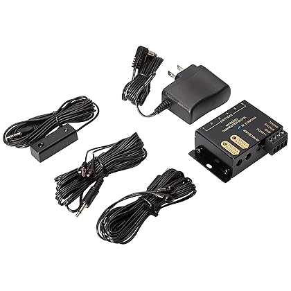 IR Repeater System - Hidden IR Control System for Home Theater Infrared Extender System Kit, Black