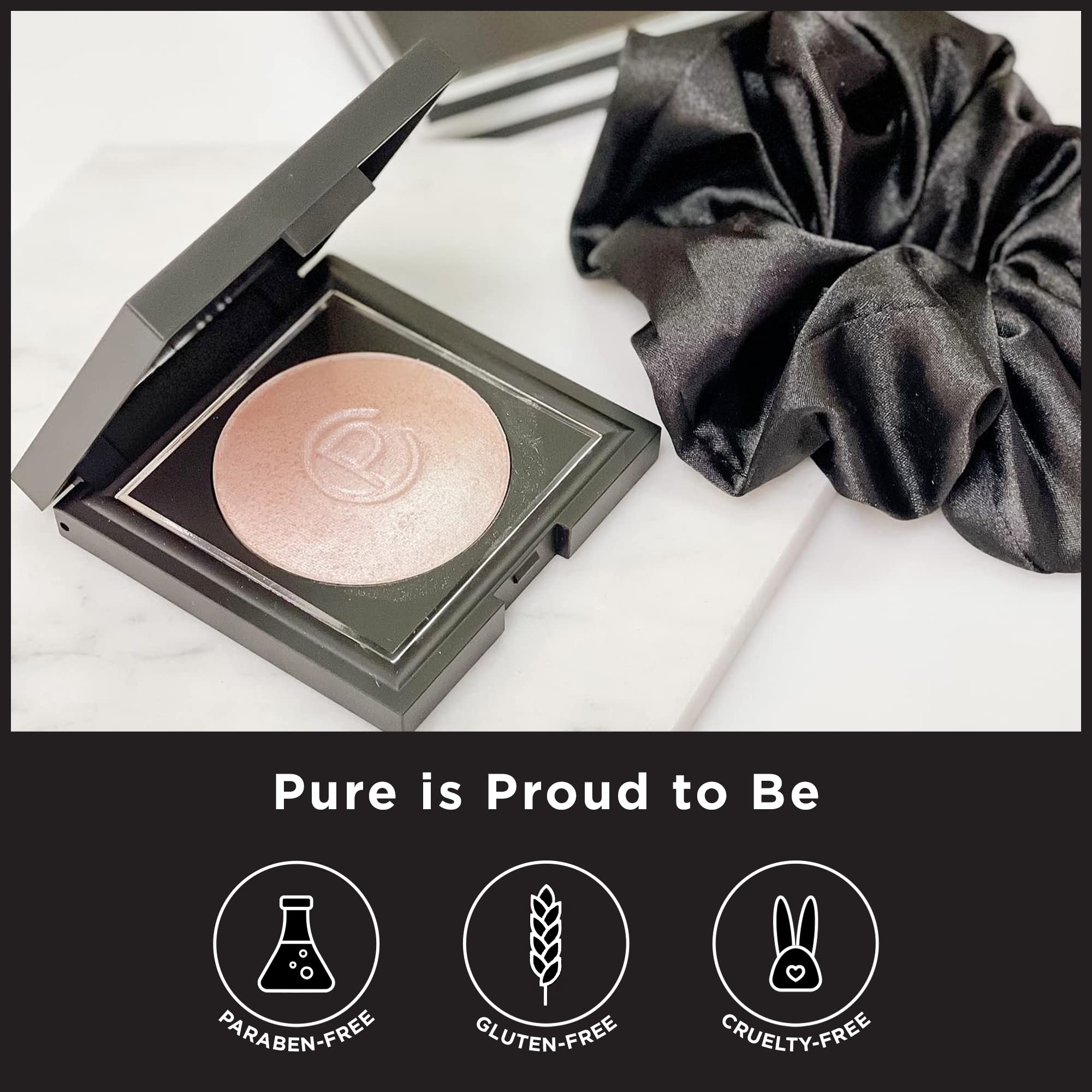 Velvet Vixen Moonlight Highlighter Makeup by Pure Cosmetics - Plush, Silky Highlighter Softens & Refines Appearance for Radiant, Luminous Finish - Formulated for All Skin Types - Paraben and Talc-Free