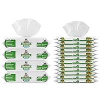 Pogi's Ultimate Dog Wipes Home & Travel Bundle - 400-Count Grooming Wipes for Home and 240-Count Packs for Travel