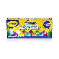 Crayola Washable Kid's Paint, Assorted Colors, Pack of 10