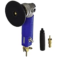 GPW7 4-Inch Air Wet Stone Polisher 4500 Rpm with Front Exhaust, Blue sleeve
