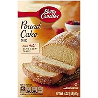 Betty Crocker Pound Cake Mix Boxes - 16 oz - 2 Pack